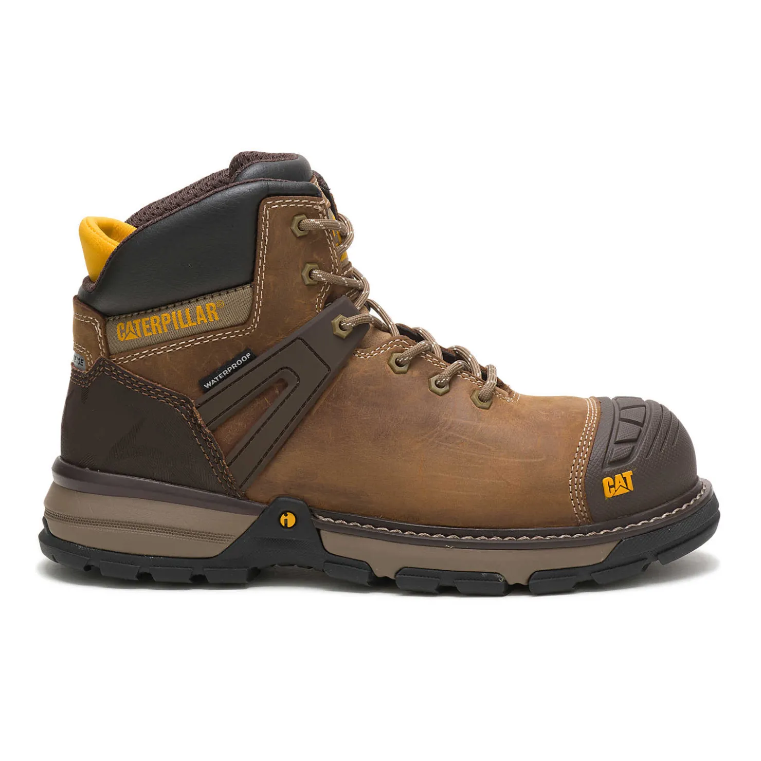 Cat Footwear Excavator Superlite Waterproof Carbon Composite Toe Work Boot^ Slip Resistant | Composite Toe